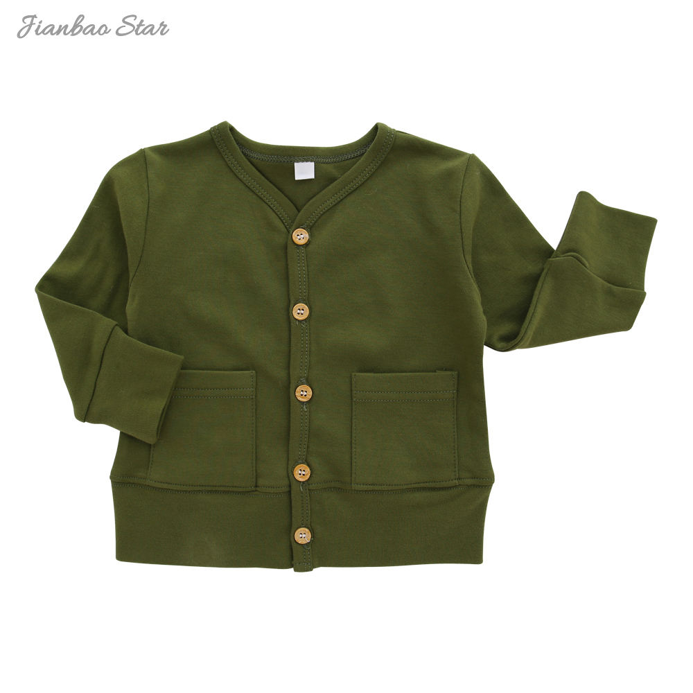 Algodão quente cor lisa inverno roupa da criança roupas de qualidade premium bebê crianças menino moletom outerwear roupas