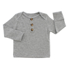Tops de bebê estilo clássico atacado cor sólida pijamas de bambu algodão manga longa camiseta OEM design personalizado roupas infantis para bebês