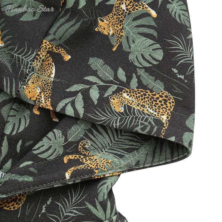 Novo design 100% algodão malha lindo padrão confortável casual manga curta roupas de bebê com chapéus e bolso