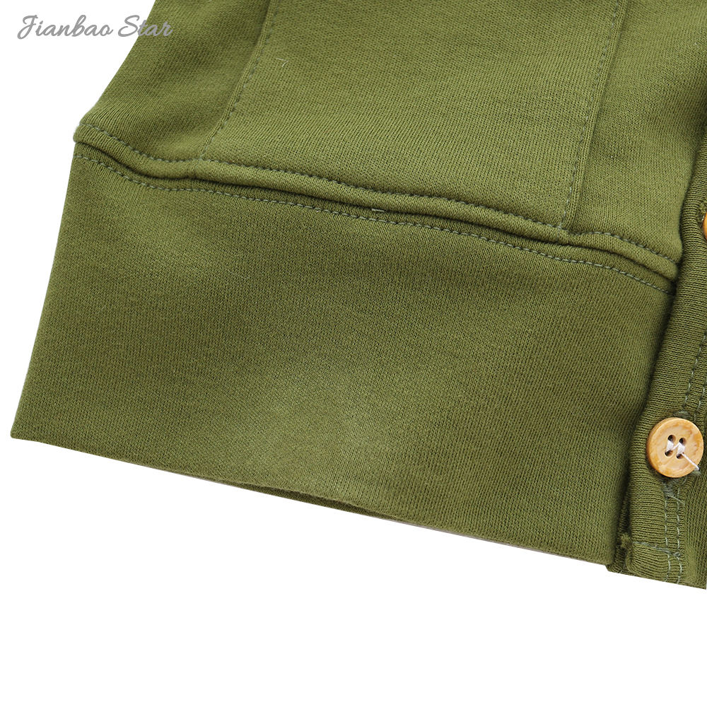 Recém-chegados casual atacado personalizado de alta qualidade estilo inverno mangas compridas botões roupas de bebê macacão de bebê