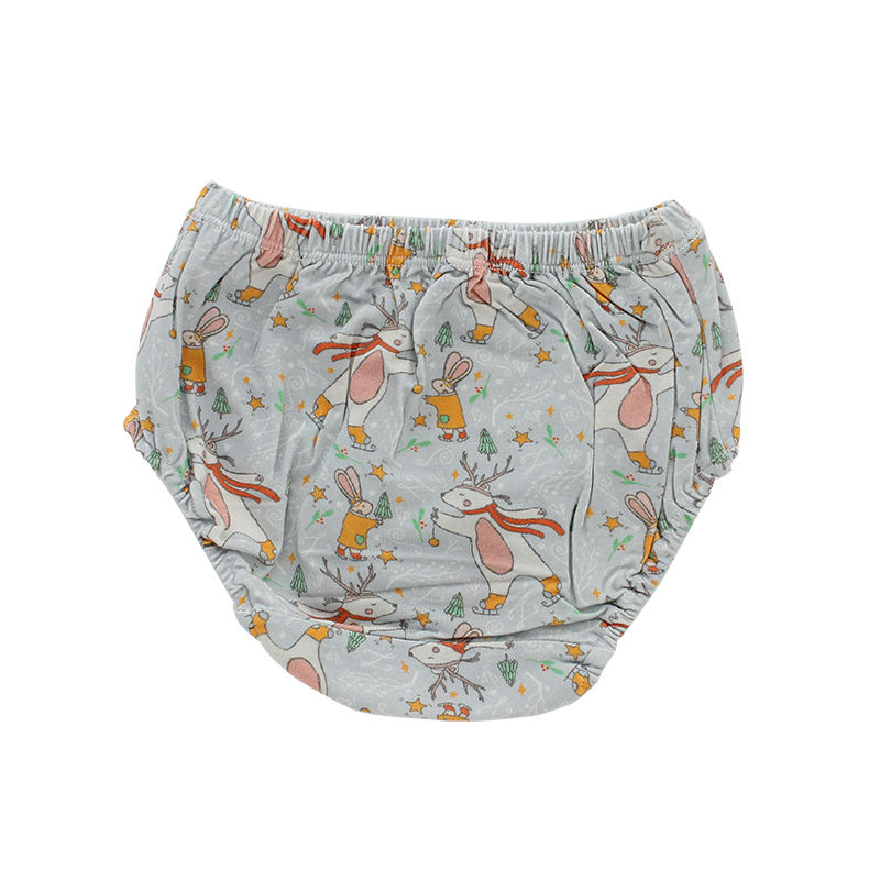 Venda quente roupa interior do bebê impressão personalizada tecido de algodão elastano bambu bebê menina design clássico roupas infantis