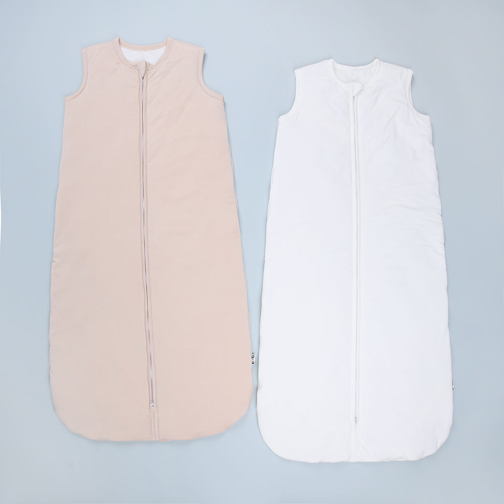 Venda superior recém chegados de alta qualidade 100% algodão confortável inverno melhor venda personalizar cor pura zíper saco de dormir do bebê