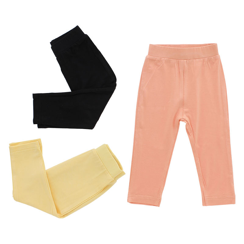 Outono bebê meninos meninas calças compridas 0-6 anos conjunto de roupas de bambu 100% algodão malha bebê wear oem atacado impresso crianças calças