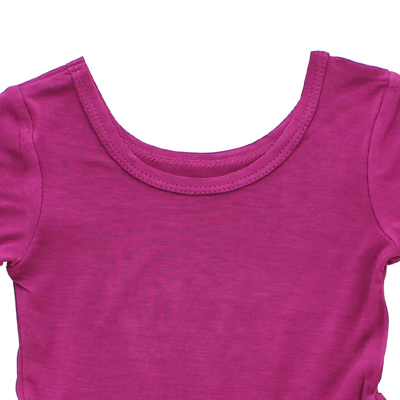 Vestido de bebê de manga longa por atacado bambu spandex algodão meninas saia outono inverno cor sólida moda moda casual roupas