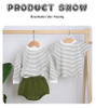 Conjunto de pijamas para bebês meninos adorável conjunto de terno infantil direto da fábrica algodão de bambu 2 peças conjunto de roupas casuais de manga curta