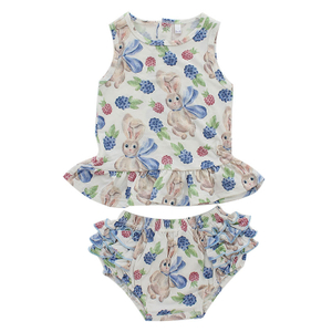 Conjunto de pijamas de bebê direto da fábrica, sem mangas, roupa de dormir, bambu, elastano, algodão, unissex, verão, roupas de duas peças
