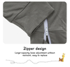 Macacão infantil com zíper, macacão de algodão spandex de bambu, manga comprida, lindo macacão de bebê em cores sólidas