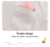 Atacado bebê recém-nascido 0-2 anos verão tops cor sólida com um pequeno design de bolso camiseta infantil para meninos e meninas