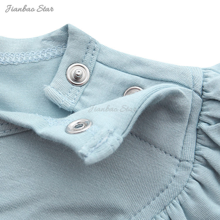 Atacado sem mangas bebê macacão de bambu elastano algodão material roupas bonito adorável bebê macacão em design de cor sólida