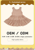 Vestido de bebê sem mangas estilo verão, atacado de alta qualidade, algodão de bambu, suspensório, saia macia para meninas