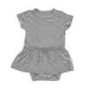 Macacão de bebê de viscose de bambu com decoração de babados, vestido de menina de cor lisa com shorts inferiores