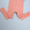 Atacado novo estilo com design de zíper 0-24m conjunto macacão de bebê personalizado cor lisa macacão de bebê recém-nascido roupas terno de bebê