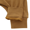 Clássico cor sólida personalizar impressão roupas de bebê adorável 2 peças manga longa pjs 100% algodão tecido bambu conjunto macacão do bebê