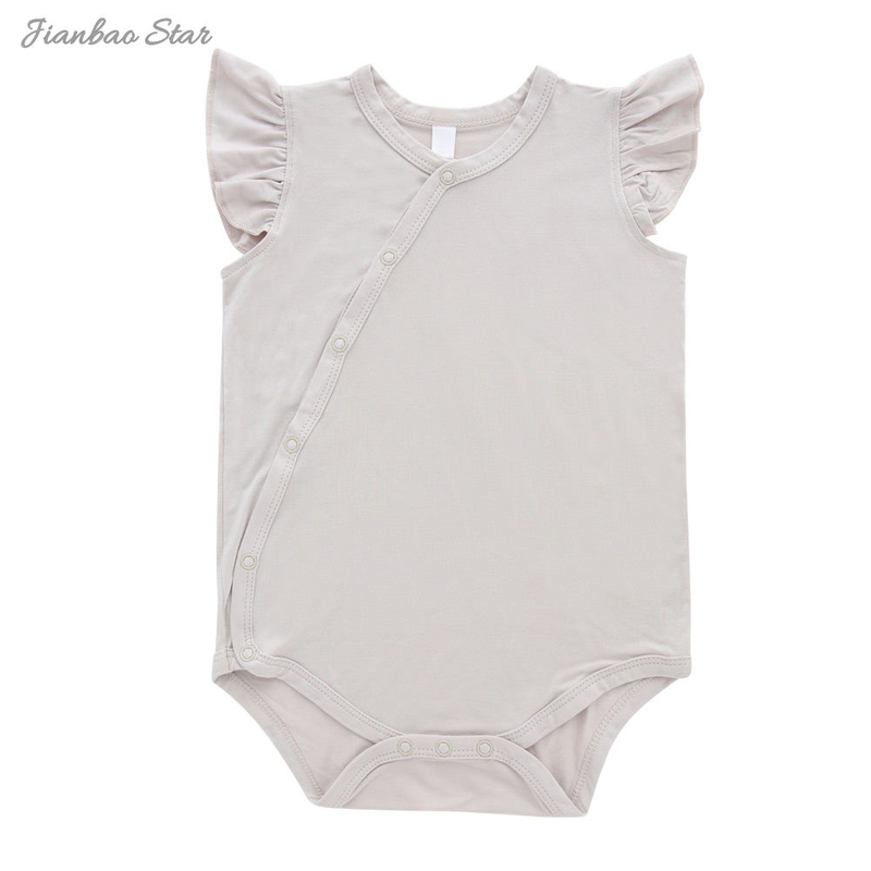 Bambu Rayon Spandex Bebê Infantil Roupas Macacão Macacão