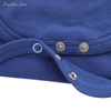 Boutique design de inverno estilo babado com botão de pressão 100% algodão recém-nascido bebê menina macacão conjunto macacão