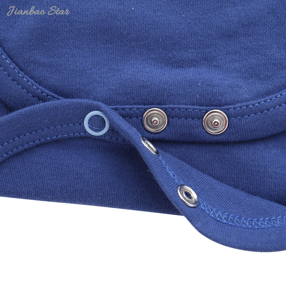 Boutique design de inverno estilo babado com botão de pressão 100% algodão recém-nascido bebê menina macacão conjunto macacão