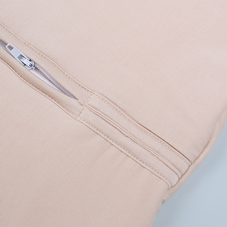 Venda superior recém chegados de alta qualidade 100% algodão confortável inverno melhor venda personalizar cor pura zíper saco de dormir do bebê