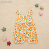 Novo lançamento plissado sem mangas macacão de bebê primavera verão incrível corte e estilo doce tecido de algodão de bambu roupas de meninas do bebê