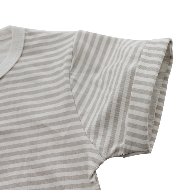 Novo design de alta qualidade confortável verão casual tipo tira manga curta recém-nascido terno roupas de bebê