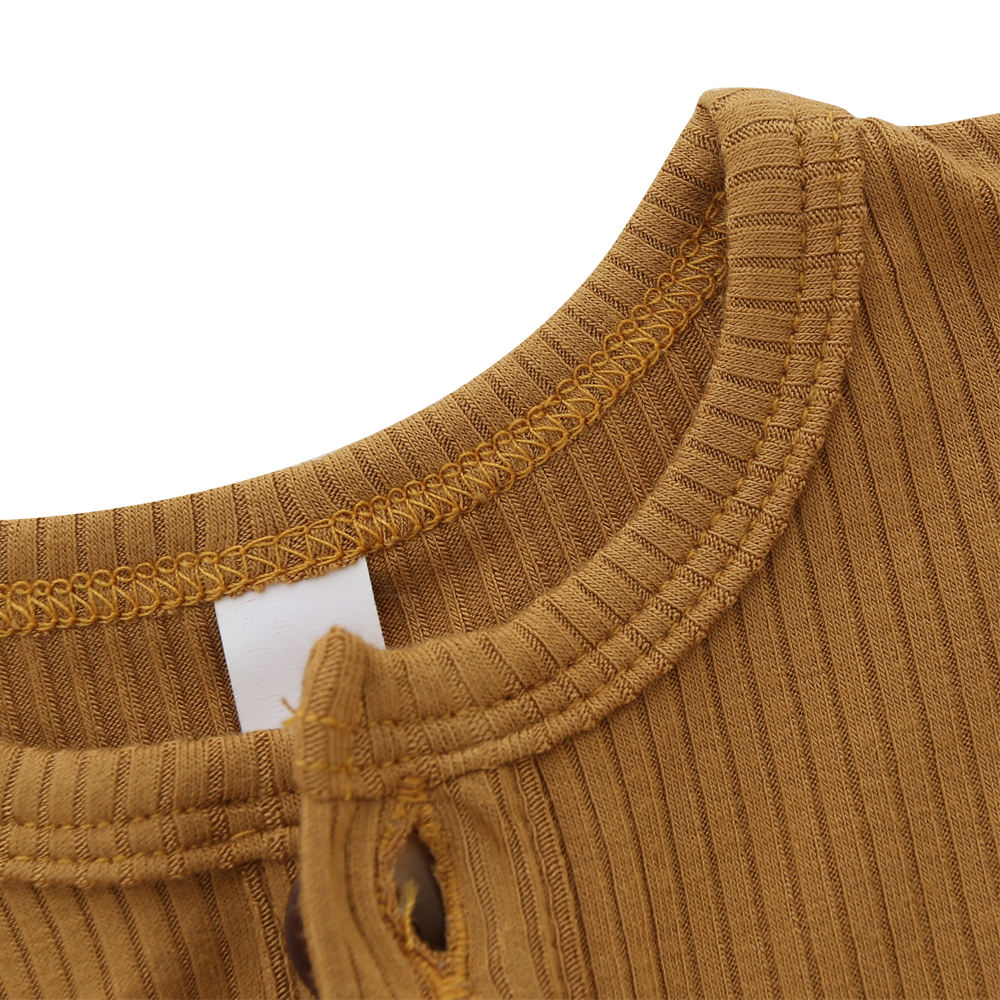 Camisa de manga curta de bambu para recém-nascidos, extremamente macio, 100% algodão, pijama com botão, conjuntos de roupas para meninos e meninas