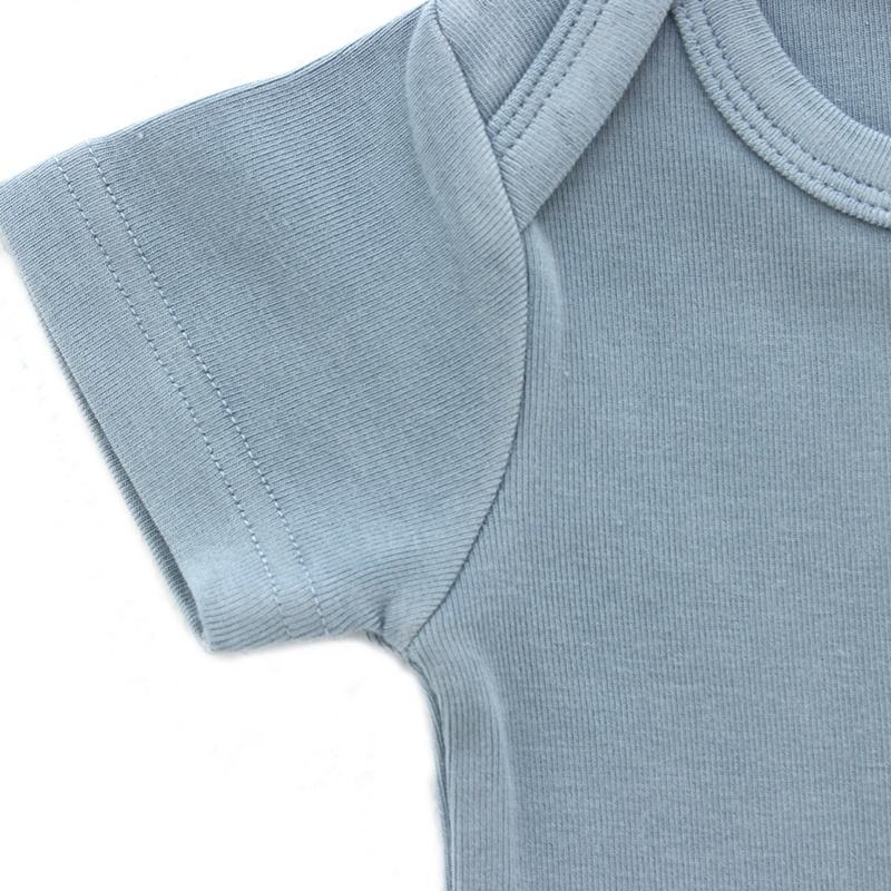 Conjunto de ternos de manga comprida de bambu elastano algodão macio conjunto de pijamas de bebê unissex roupas infantis ecológicas 2 peças roupas casuais