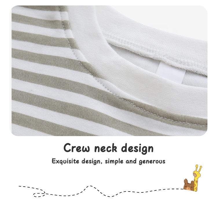 Conjunto de pijamas para bebês meninos adorável conjunto de terno infantil direto da fábrica algodão de bambu 2 peças conjunto de roupas casuais de manga curta