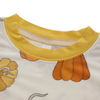 Novo design atacado conjunto de pijamas de bebê manga curta roupa de dormir bambu elastano algodão unissex outono roupas de duas peças