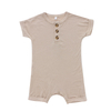 Conjunto de macacão para bebê recém-nascido, manga curta, estilo botão, alta qualidade, 95% bambu e 5% elastano, tecido, macacão de verão para bebês