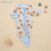 Macacão de bebê macio de viscose de bambu, pijama para recém-nascidos, roupas para meninos e meninas, macacão de bebê personalizado