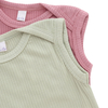 Macacão de bebê unissex de malha de bambu, popular, sem mangas, verão, gola envelope, roupas de bebê, design de botão de abertura, macacão de bebê