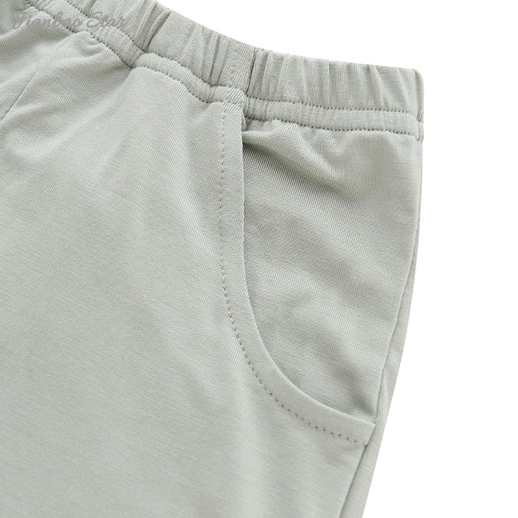 Venda quente de alta qualidade confortável atacado 100% algodão novo design lindo verão sem mangas unisex conjunto de roupas de bebê