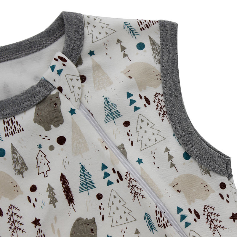 Atacado saco de dormir do bebê manga longa estilo zíper sleepwear roupas do bebê recém-nascido unisex bebê meninas meninos impressão personalizada saco de dormir