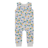 Estilo clássico roupas de bebê personalizar padrão de cor verão sem mangas suspender botão design menina meninos bebê macacão conjunto