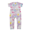 Mangas curtas estilo verão com design de arco conjunto de macacão de bebê recém-nascido meninos e meninas conjunto de roupas de corpo