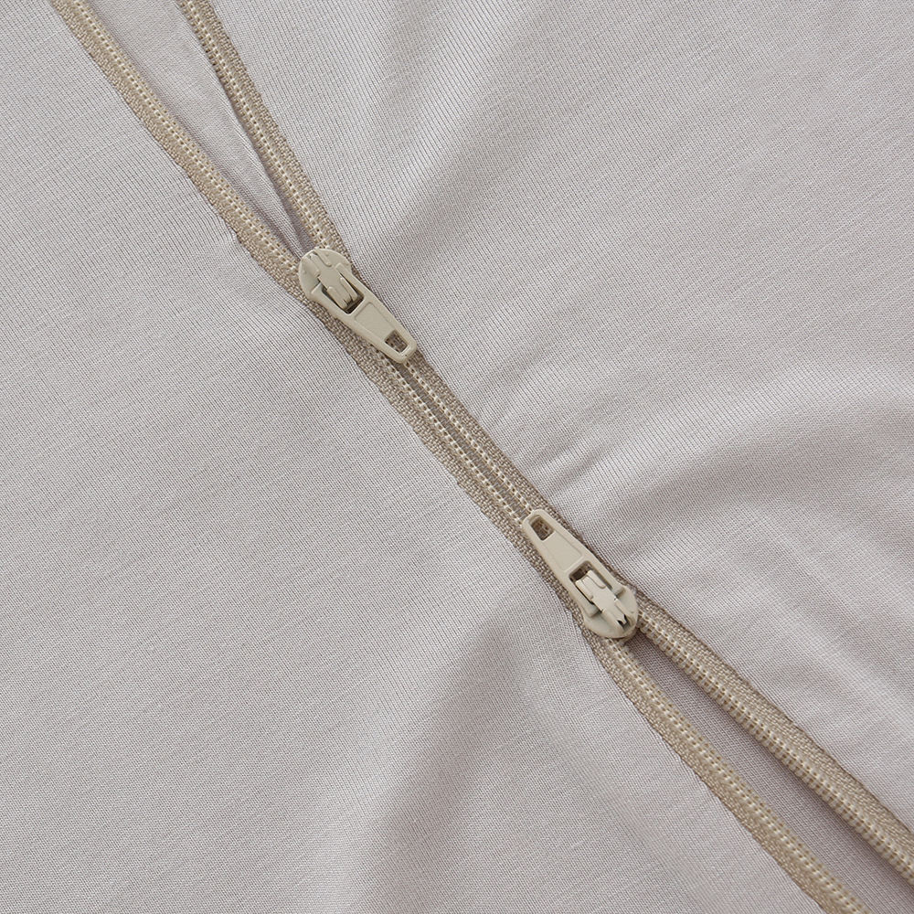 Conjunto de macacão de bebê unissex de bambu, malha com pés, roupa de dormir, cor lisa, super macio, roupas de bebê
