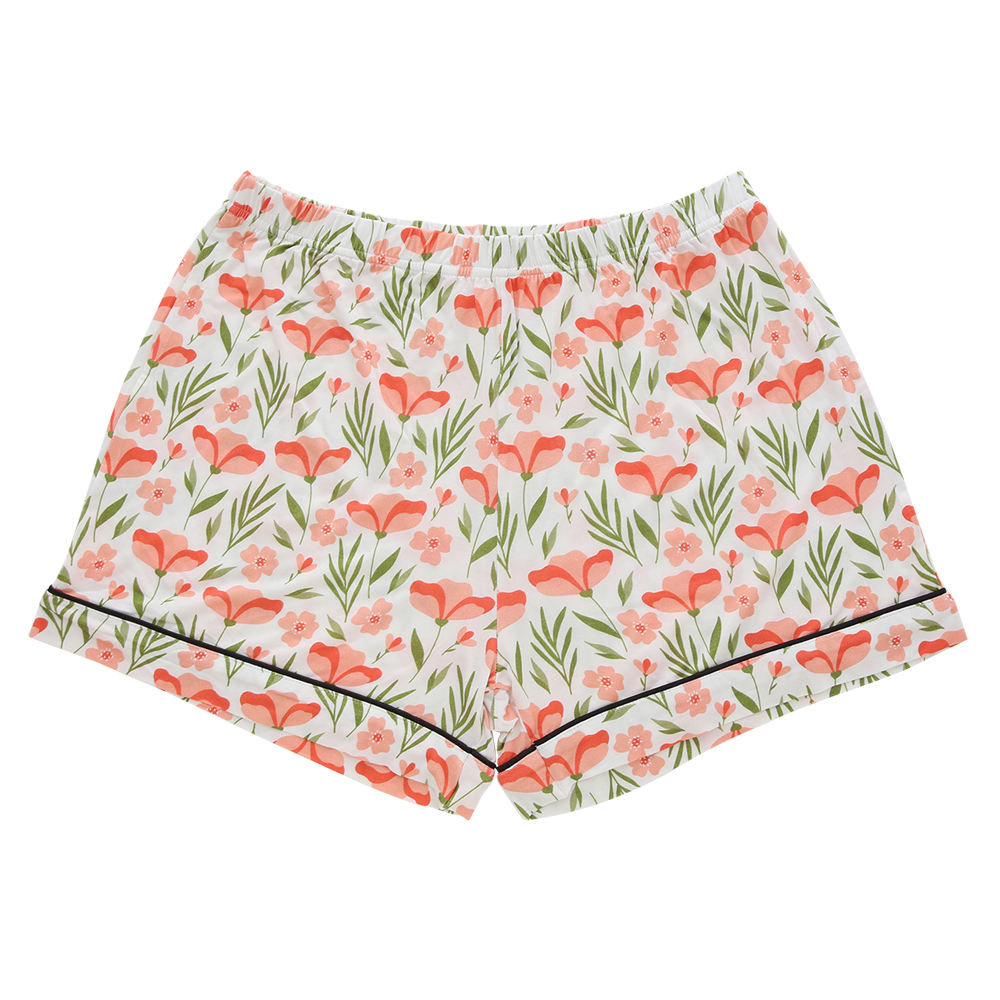 Pijama feminino super macio de verão, cor personalizada, roupa de dormir, 2 peças, confortável, algodão de bambu, pijama para mamãe