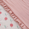 Camada dupla de inverno com estilo babado cobertor para bebês meninas infantis manta quente para crianças pequenas