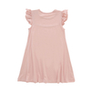 Ruffle design meninas de meninas vestidos de festa casual roupas adoráveis ​​de verão com cor de cor sólida moda de cor de menina