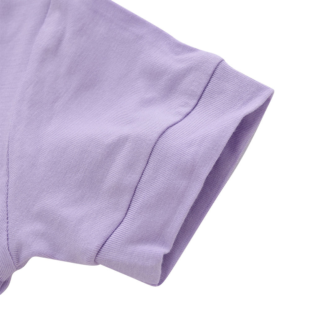 Atacado de algodão de bambu roupas de bebê de malha impressão personalizada cor sólida unissex sleepsuit primavera verão macacão de bebê