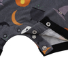 Recém chegados venda quente personalizado atacado moda 100% algodão halloween botões padrão de malha manga curta macacão do bebê