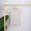 Personalize roupas de bebê por atacado estilo clássico verão algodão de bambu roupas infantis sem mangas adorável suspender macacão de bebê