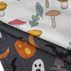 Atacado roupas para bebês recém-nascidos halloween estilo impresso personalizado manga curta verão macacão de bebê 95% bambu e 5% tecido elastano