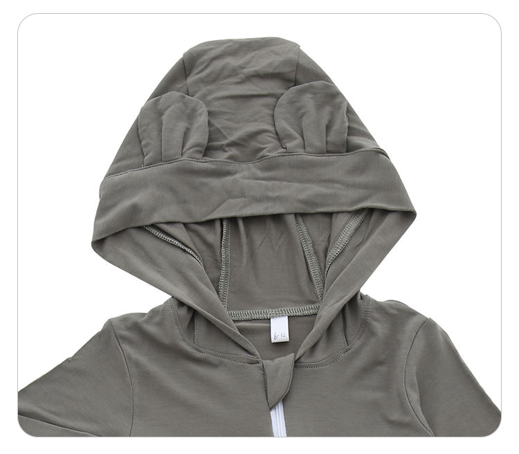 Outono inverno bebê recém-nascido & infantil macacão de cor sólida estilo zíper unisex menino e menina terno do bebê conjunto macacão