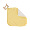 Novo design de algodão malha textura macia babadores para bebê recém-nascido pequena toalha de cor sólida