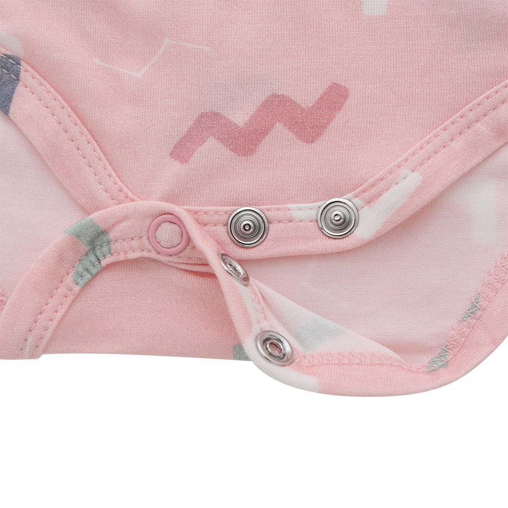 Top Quality 100% Algodão Malha Padrão Personalizado Confortável Bebê Recém-nascido Botões Sem Mangas Roupas de Bebê Romper