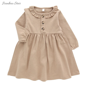 Bebê e crianças boutique algodão bambu viscose bebê inverno vestidos da menina dos miúdos vestidos da menina da criança roupas