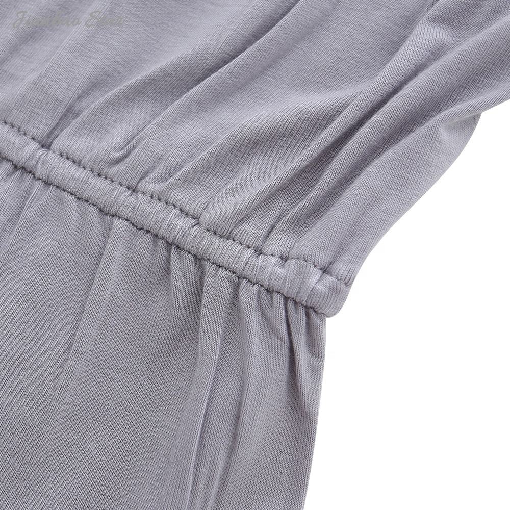 Macacão de bebê unissex de spandex de bambu macio e fino para dormir de bebê macacão de bambu