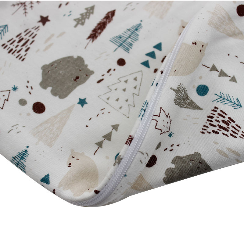 Atacado recém-nascido da criança do bebê saco de dormir padrões impressos roupas do bebê personalizar unisex bebê macacão conjunto com zíper