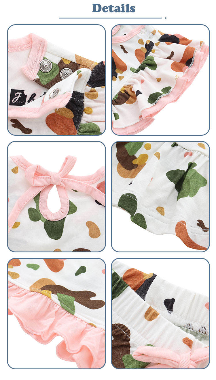 Novo design de alta qualidade confortável verão casual bonito padrão manga curta terno do bebê recém-nascido roupas do bebê
