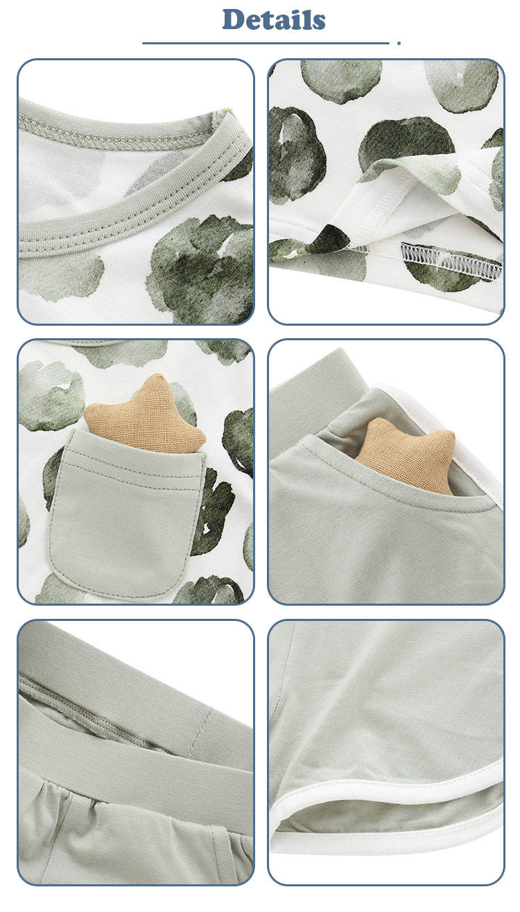 Venda superior novo design de alta qualidade 100% algodão confortável estilo verão casual manga curta terno do bebê roupas com bolso